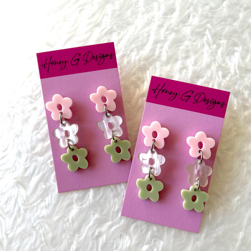 TRIO FLOWER DANGLES