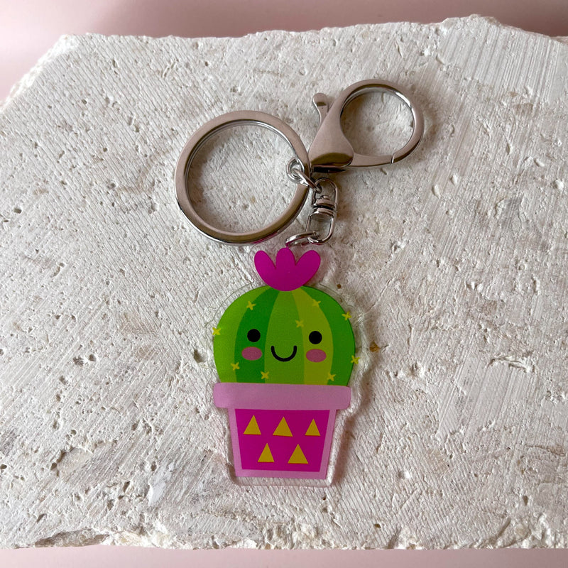 KEYRING CACTUS POT