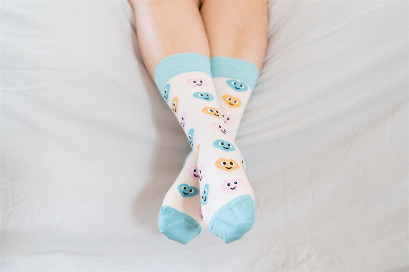 JOODE SOCKS - CHOOSE SIZE - SMILEY HEARTS